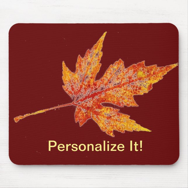 Leaf Nature Impressão Mousepad (Frente)