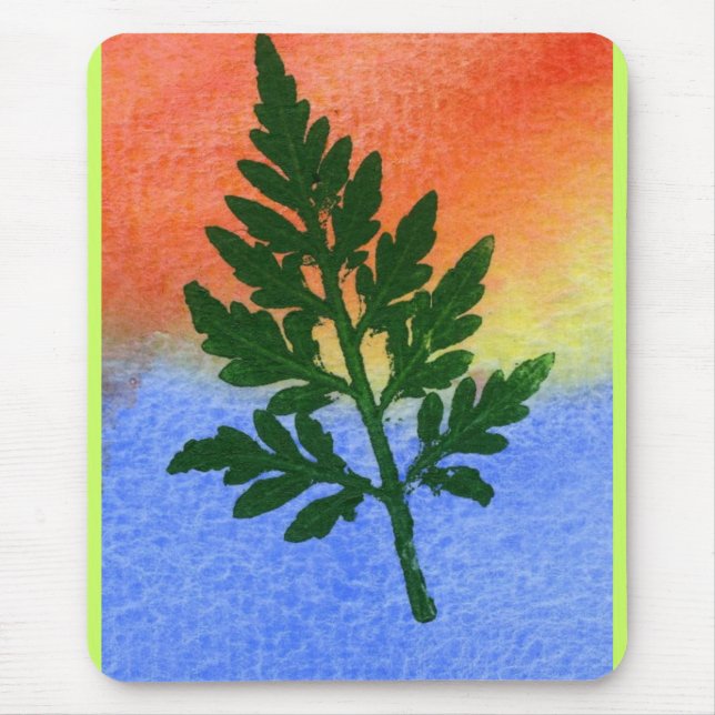Leaf Nature Impressão Mousepad (Frente)