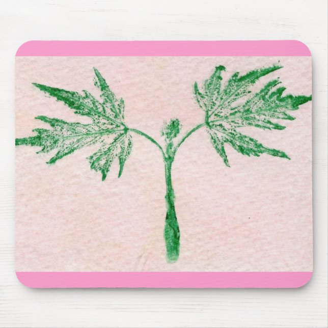 Leaf Nature Impressão Mousepad (Frente)