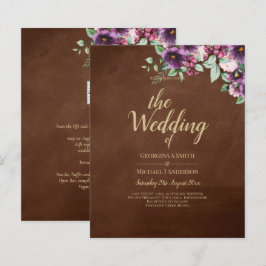 Leah G Brown Berry Plum Púrpura Casamento outono