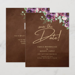 Leah G Brown Berry Plum Púrpura Casamento outono