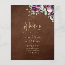 Leah G Brown Berry Plum Púrpura Casamento outono