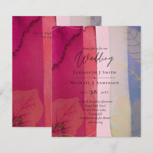 Leah G BUDGET Casamento Berry Red Purple Watercolo