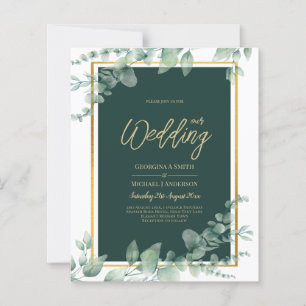 Leah G Eucalyptus Greenery Dourado WEDDING CÓDIGO 