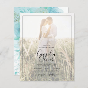 Leah G INK Vidro do mar Turquesa Aqua Abstrato INV