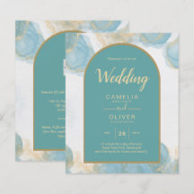 Leah G INK Vidro do mar Turquesa Teal Dourado CONV