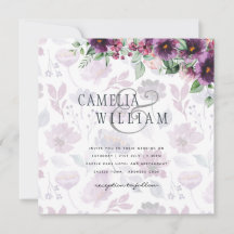 Leah G Plum Purple Berry Floral Casamento Fall Win