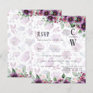 Leah G Plum Purple Berry Floral Casamento Fall Win