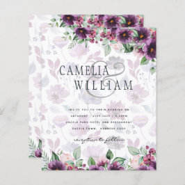 Leah G Plum Purple Berry Floral Casamento Fall Win