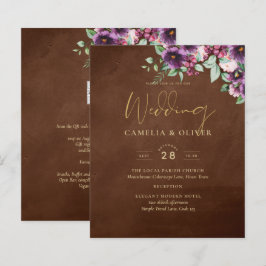 LeahG Brown Mirtilo Roxo Casamento Outono Inverno