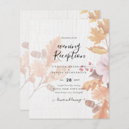 LeahG Terracotta Fall deixa Convite de casamento