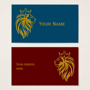 Leão com Coroa - Estilo Dourado 2