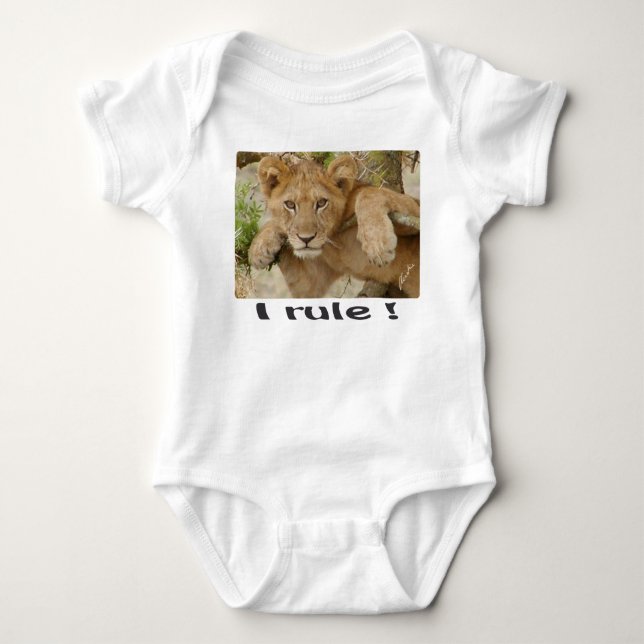 Leão Cub "que eu ordeno!" Creeper ou t-shirt do (Frente)