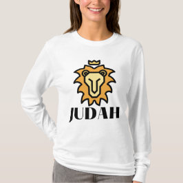 Leão da camiseta T da mulher baseada em Judah Fait