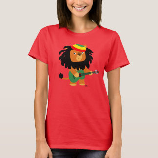 Leão de animação bonito de camiseta Zion feminina