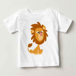 Leão de animação de Bobo bonito! Baby T-Shirt