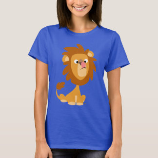 Leão de animação de Bobo bonito! T-shirt feminina