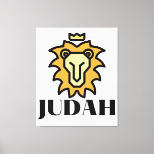 Leão De Arte De Parede Da Canvas Judah