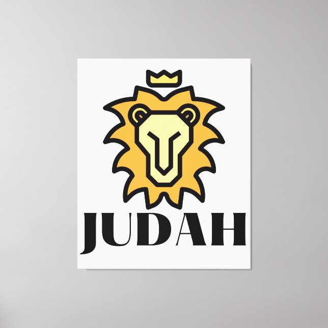 Leão De Arte De Parede Da Canvas Judah (Frente)