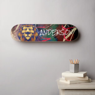 Leão de Grafite Personalizado do skate