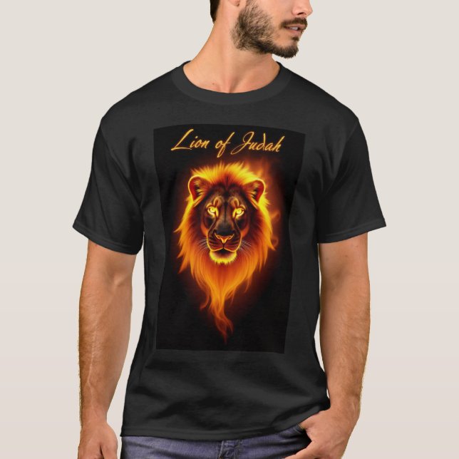 "Leão de Judá" Camiseta Cristã (Frente)