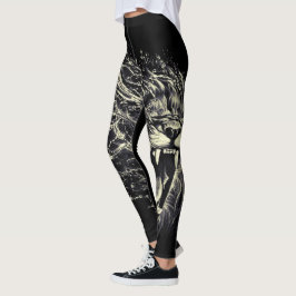 Leão de Judah - Jah Rasta - Leggings do Power Yoga