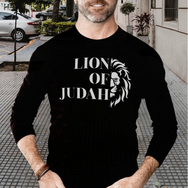 Leão de Judah Modern Watercolor T-Shirt (Lion of Judah Modern Watercolor T-Shirt)