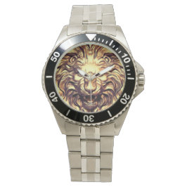 Leão de Ouro Rugindo Pulseira Relógio eWatch