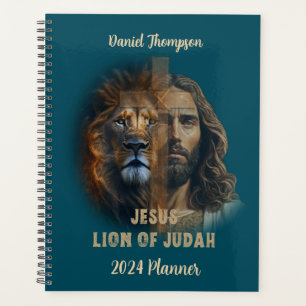 Leão Do Judah Personalizado Planejador De Texto Pe