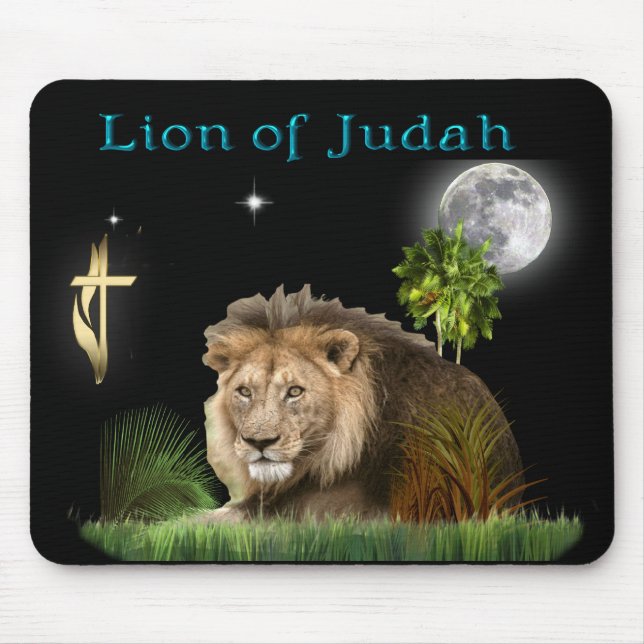 Leão do mousepad do judah (Frente)
