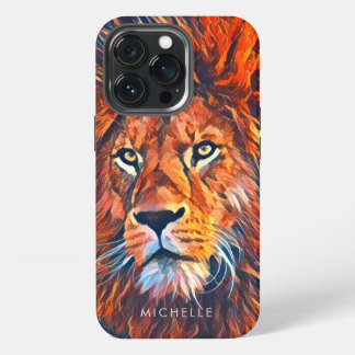 Leão Majestoso de Aquarela Gráfico Personalizado