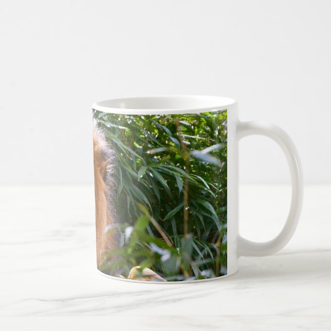 Leão masculino, rei da caneca de café dos animais (Direita)