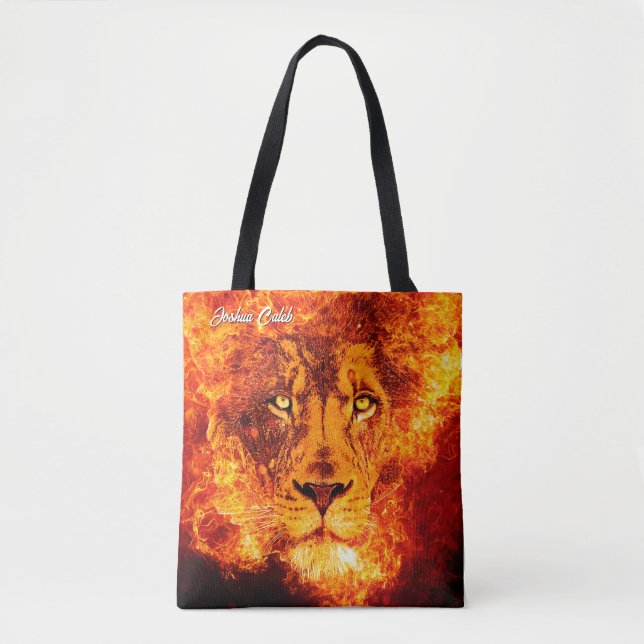 Leão nomeado de Judah Tote Bag (Frente)