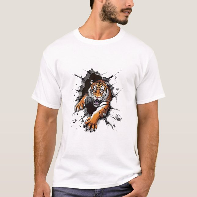 Leão Raido Forte testando camisa de luxo (Frente)