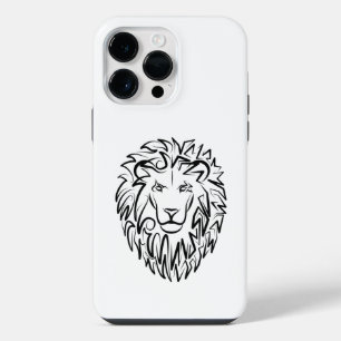Leão Tribal Negro e Branco