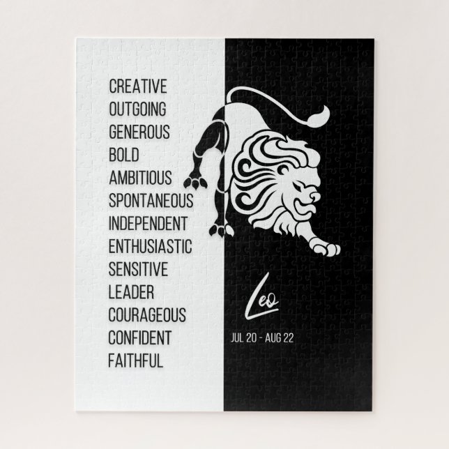 Leão Zodiac - Sinal, Quebra-cabeça de quebra-cabeç (Vertical)