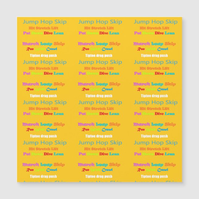 Leap Salto Skip Lean Design de texto cores mistas (Frente)