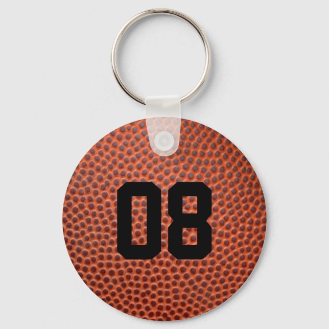 Leather Basball Jersey Number Chaveiro (Frente)