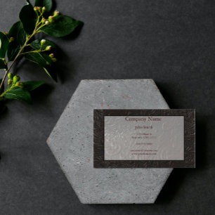 Leather Paisley Cartão de visita