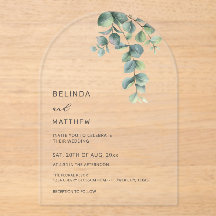 Leaves Watercolor Flowers Clear Arch