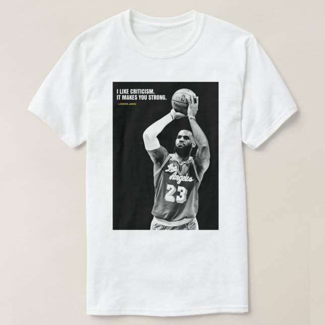 Lebron James quotes T-Shirt (Frente do Design)