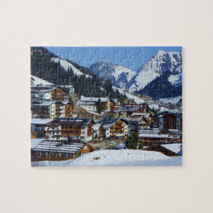 Lech am Arlberg em Áustria - quebra-cabeça