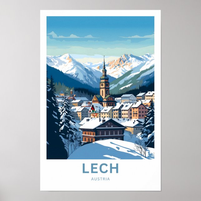 Lech Austria Viagem Impressão (Frente)