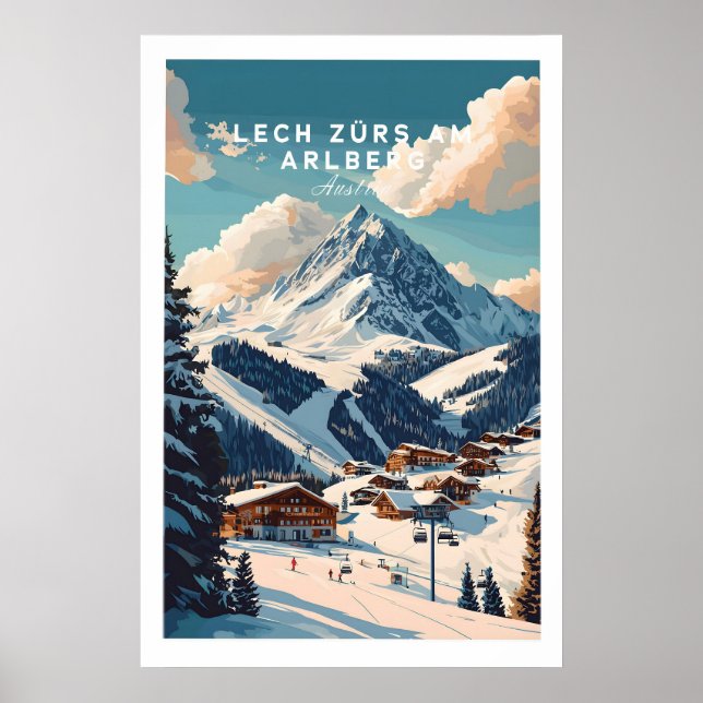 Lech Zürs am Arlberg Impressão de Esqui 1 (Frente)