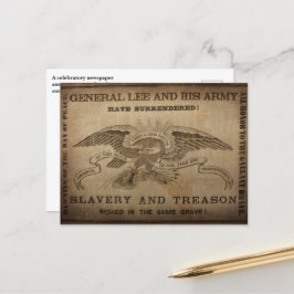 Lee Surrenders! Cartão Postal