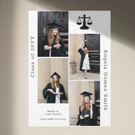 Legal 4 Anúncio de Graduação de Colagem de Fotos