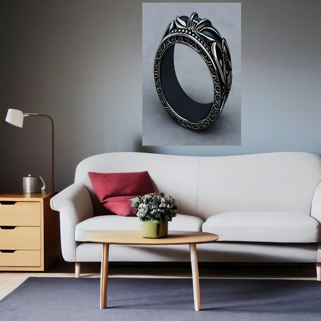 Legal anel preto | AI Art Poster (Criador carregado)