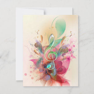 Legal aquarelas trible clef music notes swirings