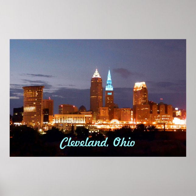 Legal Blue Cleveland Ohio Poster (Frente)