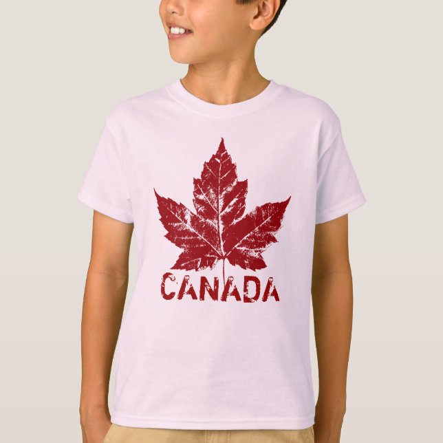 Legal Canadá T-shirt Kid's Retro Organic Canada Te (Frente)